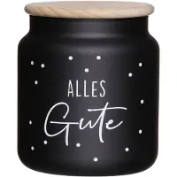 Ritzenhoff & Breker ALL THE BEST" voorraadpot, 1,1 liter, Opbergblikken, Zwart