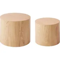 Beliani MANTI - Salontafel set - Lichte houtkleur - MDF