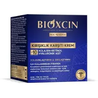 Bioxcin Age Reverse Anti-Rimpel Nacht Crème – Collageen + Retinol + Hyaluronzuur – 50 ml – Rimpelvermindering & Huidversteviging - Gezichtsverzorging - Huidverzorging