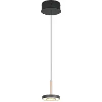 Trio Select , Hanglamp Guano mat zwart/coffee 8 watt