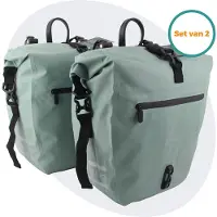 Voltano Enkele Fietstas Set E-bike - Mint Groen - 46 Liter