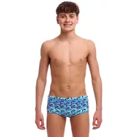 Funky Trunks Sidewinder Swimming Boxer Blauw 8 Years Jongen