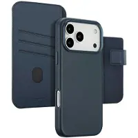 Accezz Leather Bookcase 2-in-1 met MagSafe voor de Apple iPhone 17 Pro Max - Nightfall Blue
