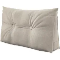 ELONEO Rugsteunkussen – Driehoekig Wigkussen & Hoofdbordkussen voor Bed of Sofa - Wasbare Hoes - 70 cm