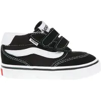 Vans Brooklyn Mid sneakers zwart/wit Jongens/Meisjes Leer Meerkleurig - maat 25