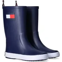 Tommy Hilfiger Regenlaarzen 'RUDY' blauw / kersrood / wit