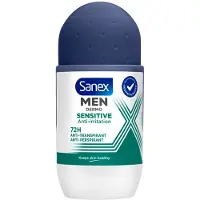 Sanex 6x Deodorant Roller Men Sensitive 53 Ml