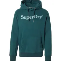 Superdry Sweatshirt 'Ny Venue' smaragd / natuurwit