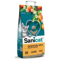 Sanicat Essential Oils Ultra Clumping Orange Floral kattenbakvulling 2 x 10 kg