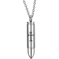 Mendes kettinghanger Edelstaal Bullet Cross