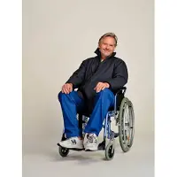4Care Rolstoeljas winter | Rolstoeljassen & Rolstoelponcho's | Aangepaste jas rolstoel | Donkerblauw | XL