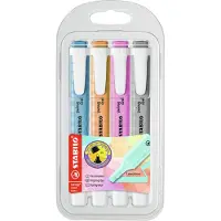 Stabilo Swing Cool 275/4-08-2 Tekstmarker Kleurenassortiment Breed Beitelpunt - 4 Stuks