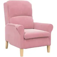 vidaXL Fauteuil Roze Fluweel