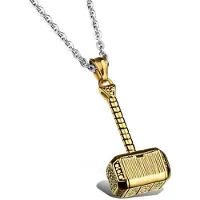 Mendes Jewels kettinghanger Hammer Of Thor Goudkleurig