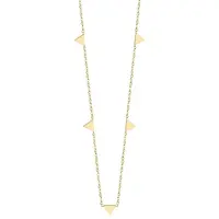 Cilla Jewels dames ketting Edelstaal Verguld Goudkleurig Driehoek