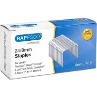 Rapesco Nietjes 24/8 S24807Z3 Gegalvaniseerd staal Zilver 5000 Nietjes
