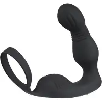 Pipedream Anal Fantasy Elite - prostaatvibrator met penisring (zwart)