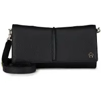 Etienne aigner Portemonnee RFID-bescherming Leer 21 cm zwart