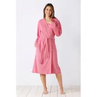 Hajo Roze badstof badjas | Maat 36/38