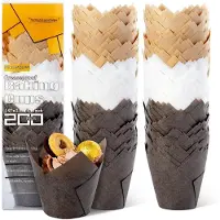 BOTC Tulp Cupcakevormpjes - 200 stuks - Muffinvormpjes - Cupcakevormpjes - Voor Feestjes, bruiloften, verjaardagen en Kerstmis