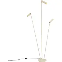 QAZQA Moderne vloerlamp beige 3-lichts GU10 35mm - Thomas