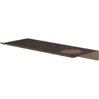 Hotbath &More Planchet 30 cm inclusief bevestigings rails met 1 uitsparing voor een zeepdispenser of beker Tuscan bronze