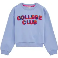 We fashion Sweatshirt lichtblauw / donkerblauw / kreeft / pink