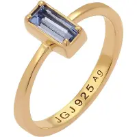 Elli - Ring - Ring met stenen Dames Glaskristallen Blauw 925 Sterling Zilver -