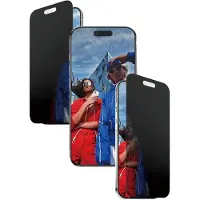 PanzerGlass Screenprotector geschikt voor Apple iPhone Air Glazen | Ultra-Wide Fit Privacy Screenprotector Privacy - Case Friendly - Zwart