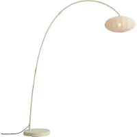 QAZQA Japandi booglamp beige met kap - Bida