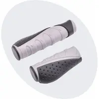 Voltano Ergonomische Fietshandvatten Zwart Grijs - 132 / 92 MM
