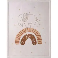 Hakuna Matte Fluwelen speelmat voor baby 170 x 120 cm, regenboog olifant