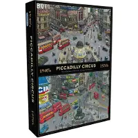 Gibsons Through the Decades - Piccadilly Circus Puzzel 1000 Stukjes