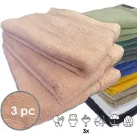 ISleep Terry Handdoek - 3 Stuks - 60x110 cm - Oud Roze