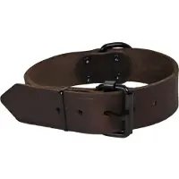 Gebr. De Boon Halsband soft leder 30mm/50cm bruin