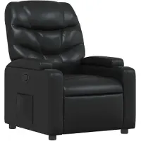 vidaXL Relaxfauteuil Zwart Kunstleer