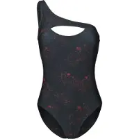 Black premium by emp Zwempak - Asymmetric Swimsuit - S tot XL - voor Vrouwen - zwart - Maat L
