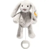Steiff Muziekdoos Hoppie Bunny My first lichtgrijs, 26 cm
