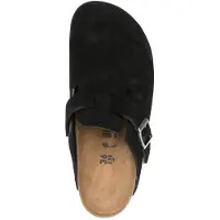 Birkenstock Slippers Boston Zwart Suede Narrow Maat 44