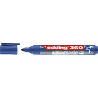 Edding whiteboard marker 360, ronde punt, 10 stuk, blauw