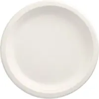 Conpax Bord pure, rond, wit, diameter 23 cm, uit suikerriet, pak van 50 stuks