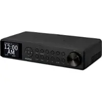 Medion P66750 Keuken onderbouwradio (DAB+ keukenradio, PLL FM radio, dimbaar TFT kleurendisplay, kookwekker, Bluetooth, LED strip, incl. bevestigingsmateriaal) zwart