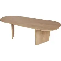 Skye Decor Houten salontafel "Ovalis" - 130 x 65 x 40 cm - Eik