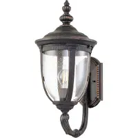 Elstead Lighting LED Wand Buitenlamp Cleveland | 1X E27 Max 60W | IP44 | Dimbaar | Weathered Bronze