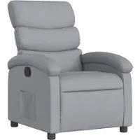 vidaXL Relaxfauteuil lichtgrijze stof