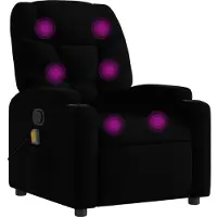 vidaXL Massagestoel met zwarte stof