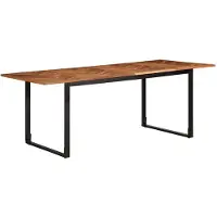 vidaXL Eettafel, 200x100x75 cm, massief acaciahout