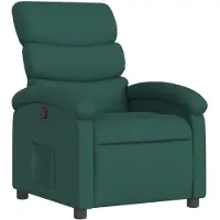 vidaXL Relaxfauteuil donkergroene stof