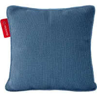 Auronic Warmtekussen - Knitted - 45x45 - Draadloos - Oplaadbaar - Elektrisch kussen - Infrarood - Blauw/Grijs