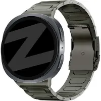 Bandz Titanium Band 'Deluxe' - hoogwaardige titanium horlogeband - geschikt voor Samsung Galaxy Watch 8 - 40mm / Galaxy Watch 8 - 44mm / Galaxy Watch 8 Classic (grafiet)
